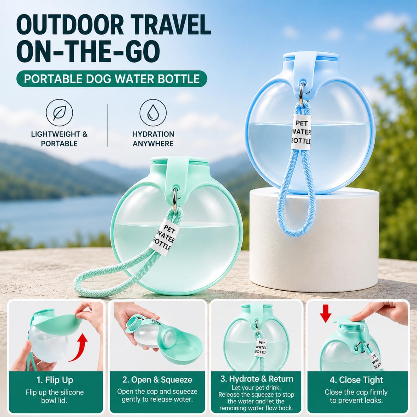 Portable Dog Water Bottle